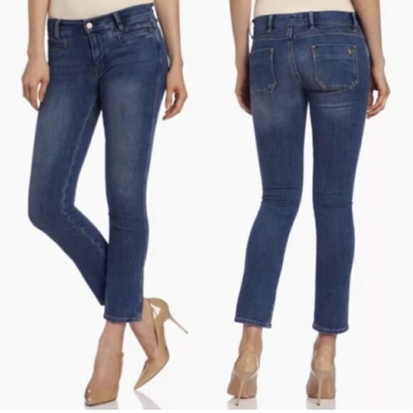 MiH Paris Jean Mid Rise Cropped Slim Leg Jeans ($218) - Picture 1 of 12